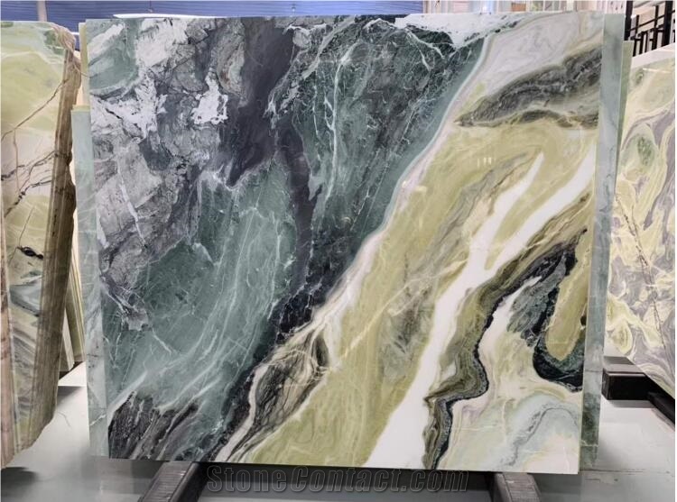 Ming Light Green Marble Slab and Tile