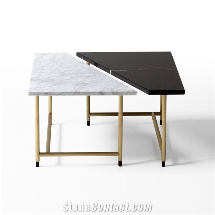Modern Design Marble Carrara White Coffee Tabletop