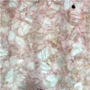 Resin Honey Yellow Pink Semiprecious Stone Tile