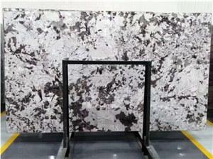Snow Box Shay Grey White Granite Slab