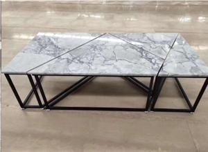Super Quality Of White Marble Coffee Table Top