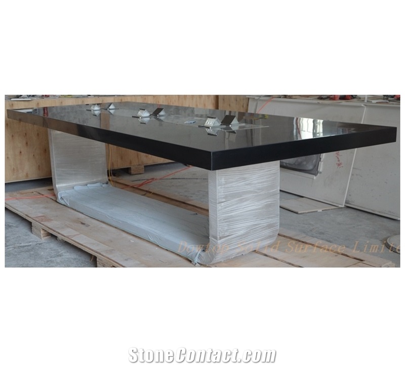 Black Office Conference Table