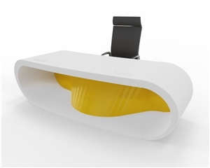High End Office Table Corian Top Office Table
