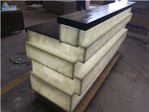 Luxury Juice Bar Counter Solid Surface Top