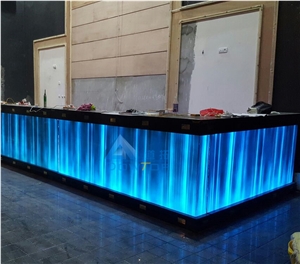 Modern Led Illuminated Club Bar Counter Tops