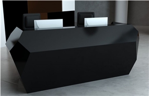 Modern Office Furniture Black Reception Desks