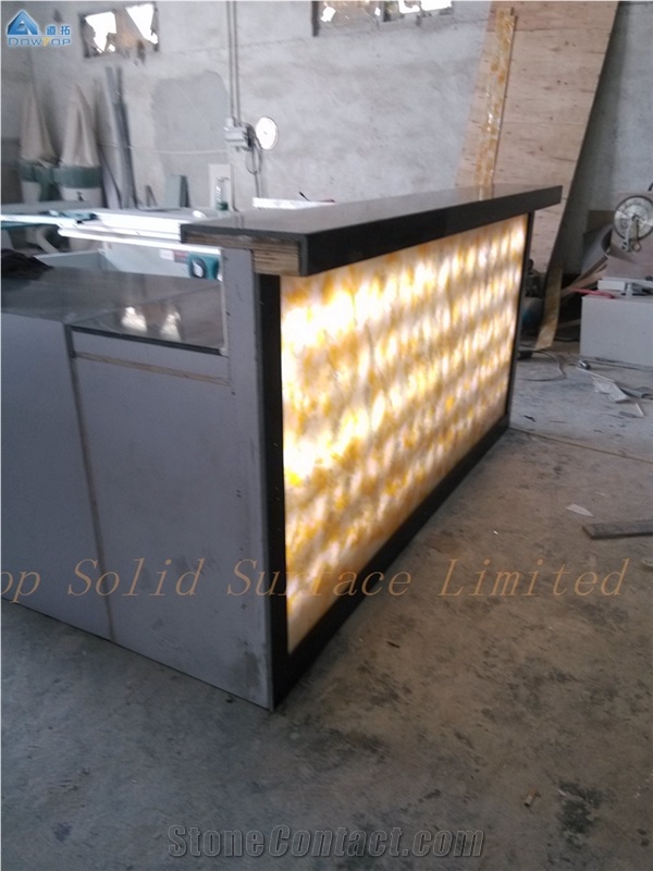 Solid Surface Cafe Coffee Restaurant Bar Counter