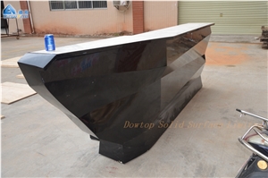 Solid Surface Top Boat Shape Hotel Bar Counter