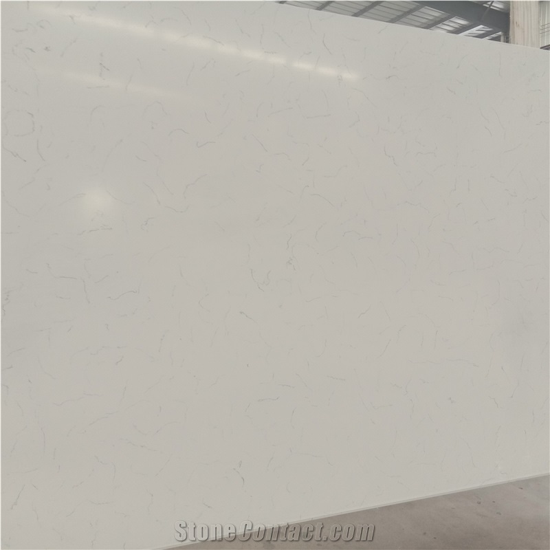 Vietnam Carrara Azure Quartz Engga Quartz Slabs