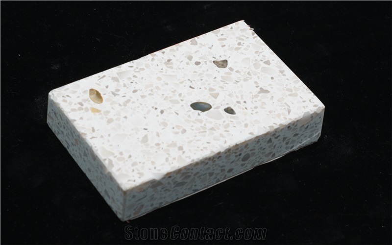 Black Spot Floor Art Cement Terrazzo Tiles