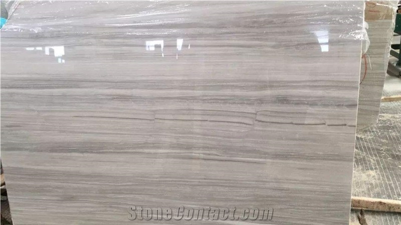 Greece White Wooden Nestos Marble Tiles and Slabs