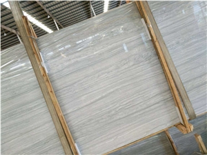Greece White Wooden Nestos Marble Tiles and Slabs