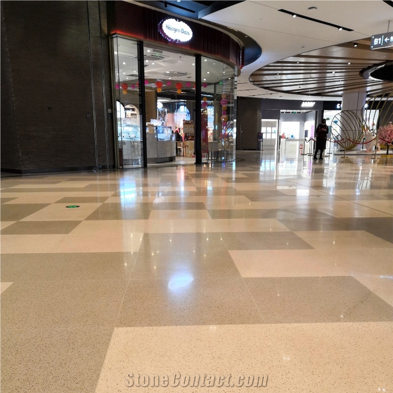 Grey Color Terrazzo Flooring And Wall Tiles