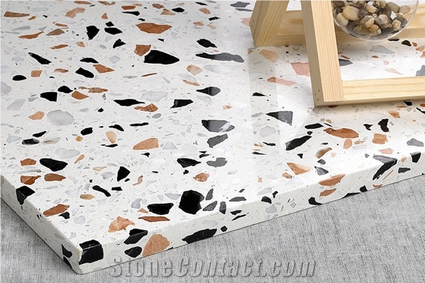 High Quality Best Price White Cement Terrazzo Tile