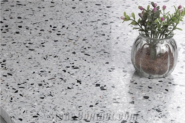 High Quality Best Price White Cement Terrazzo Tile