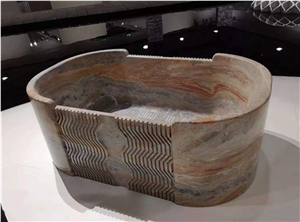 Modern Stone Marble Freestanding Bathtub
