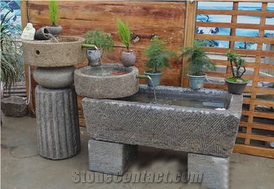 Outdoor Granite Landscape Pedestal Wash Basins