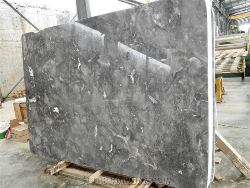 Polished Wall and Floor Tile Romantic Grey Marble