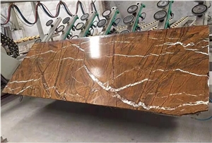 Rain Forest Tropical Coffee Brown Wooden Marble