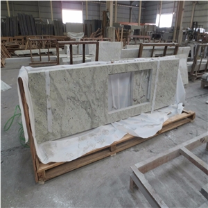 Bianco Andromeda Granite Kitchen Countertop