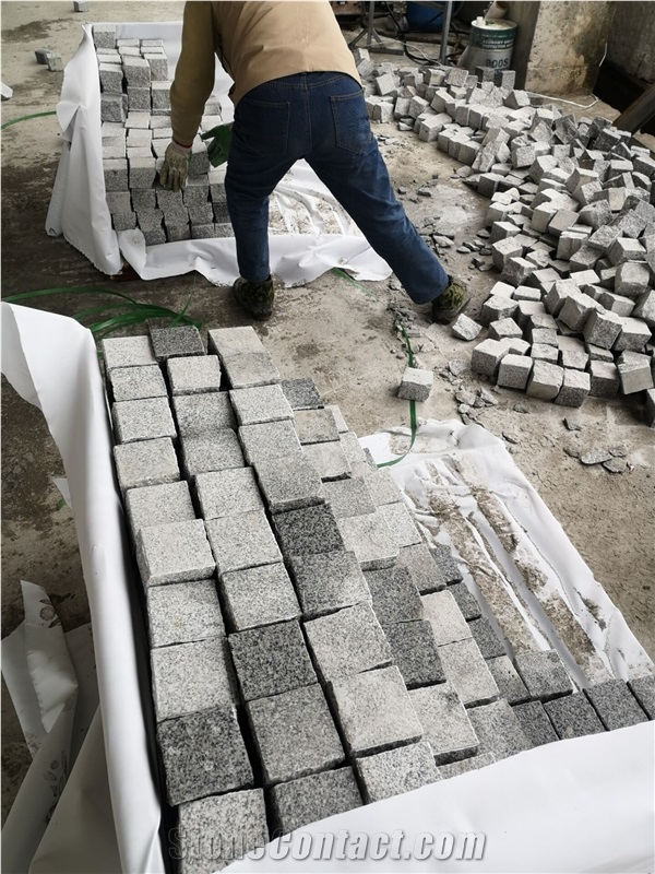 China Grey Granite G603 Landscaping Cubes,Cobbles