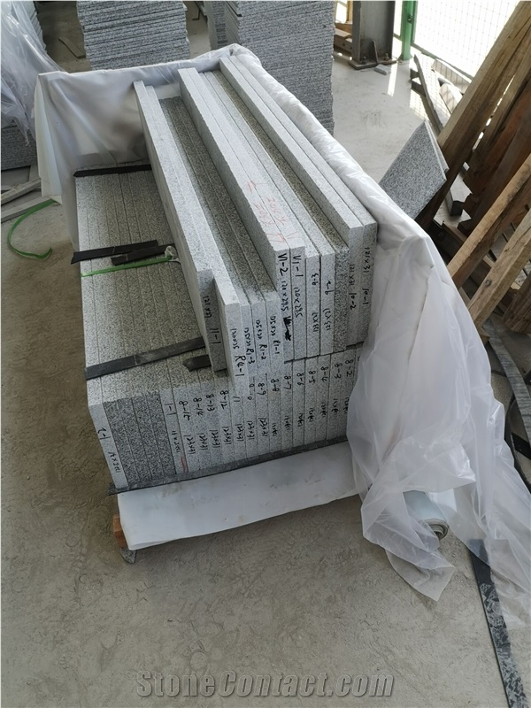 China Sesame White Granite G603 Steps Stairs Riser