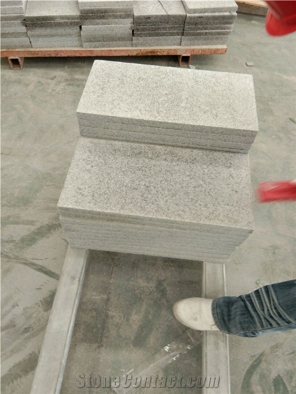 Grey Granite G603 Bush Hammered Tiles Slabs