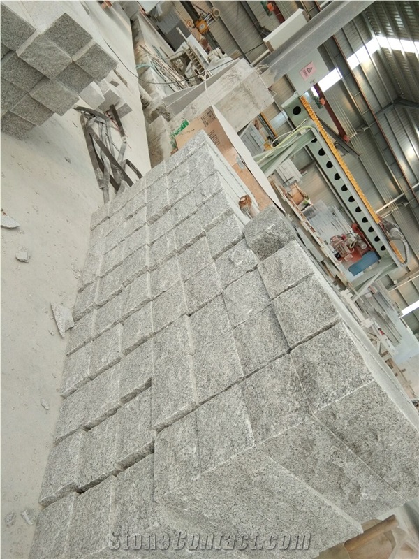 Sesame White Granite G603 Flamed Split Block Steps