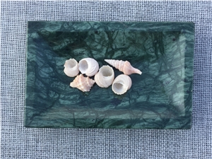 India Green Flower Marble Tray Dishes