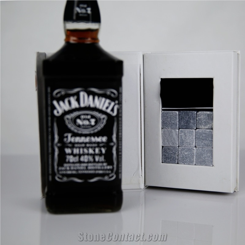 Customized Soapstone Whiskey Stones Set
