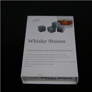 Customized Soapstone Whiskey Stones Set