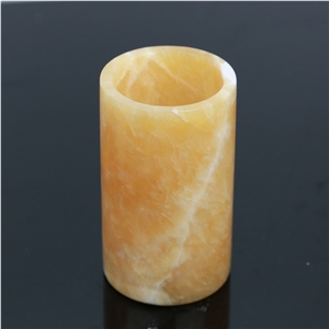 Cylinder Marble Candle Holder