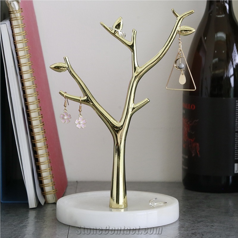 Marble Jewelry Display Tree Stand