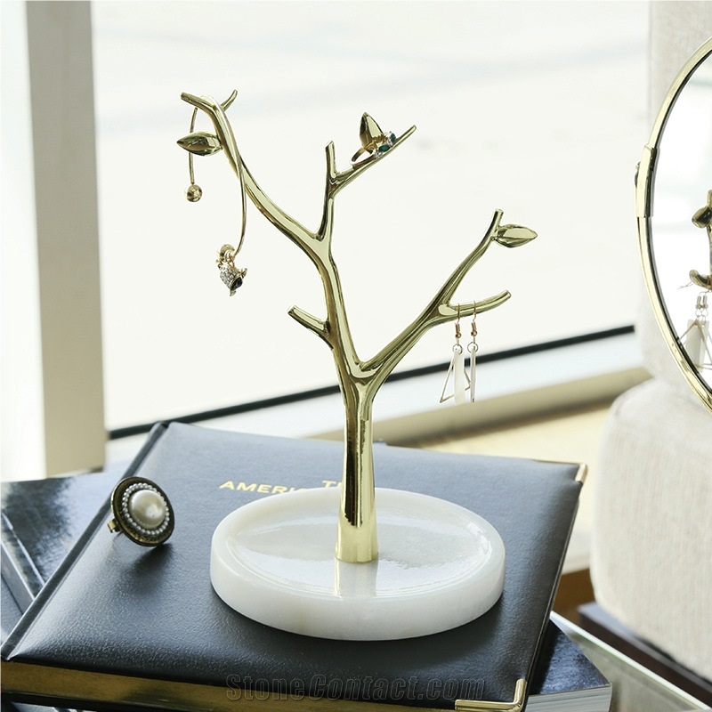 Marble Jewelry Display Tree Stand