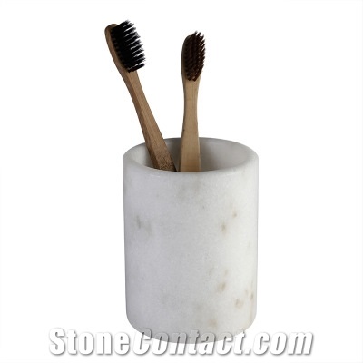 Marble Pen/Toothbrush/Cosmetic Brush Holder