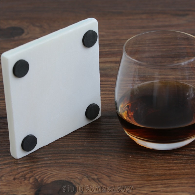 Marble Stone Coaster for Drink Coffee Cups Holder
