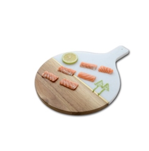 Marble Wood Pizza/Bread/Sushi Serving Board