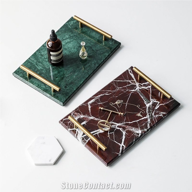 Natural Marble Receiving Tray