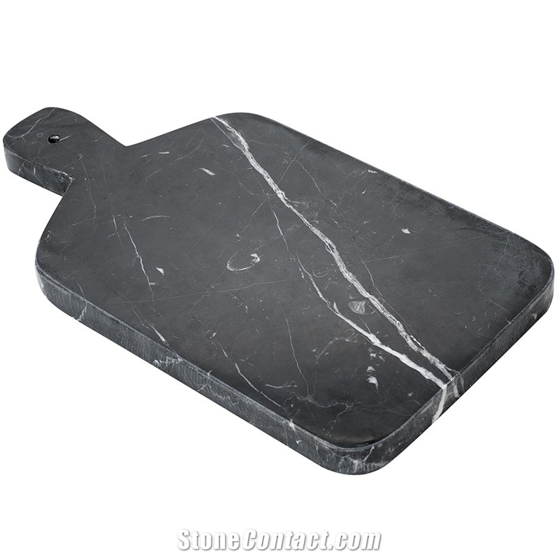 Rectangle Marble Cutting Board Tray with Handle