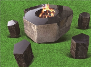 Natural Basalt Fireplaces