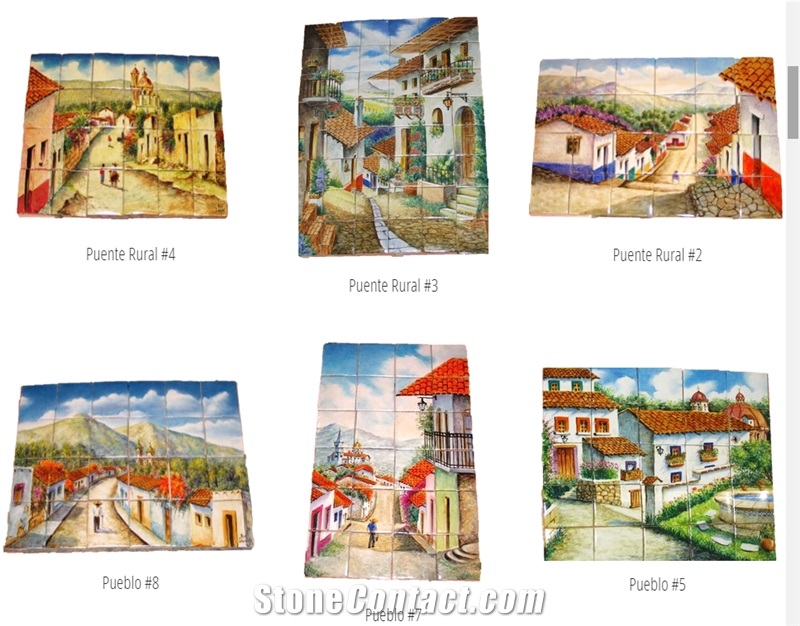 Puente Rural Hand Painted Wall Murals