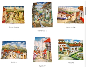 Puente Rural Hand Painted Wall Murals