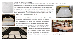 Vancouver Island White Marble Slabs, Tiles