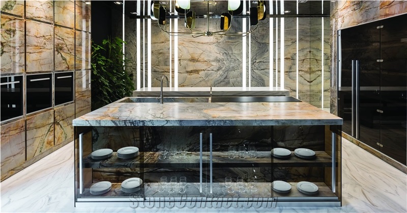 Exotic Quartzite Kitchen Counter Tops