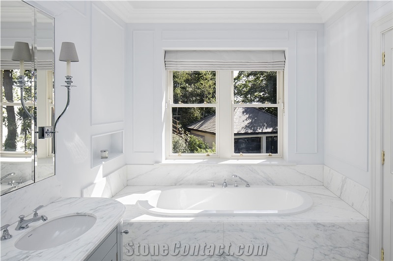 Calacatta Marble Residential Bathroom Design