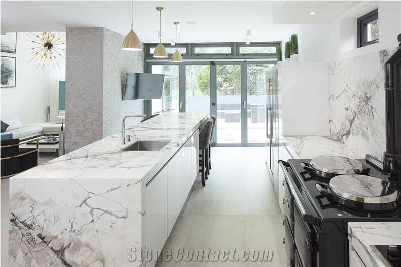 Ponte Vechia Marble Kitchen Countertop Project