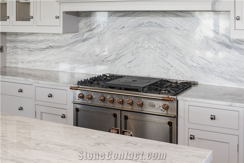 Python Grey Marble Kitchen Countertop Project