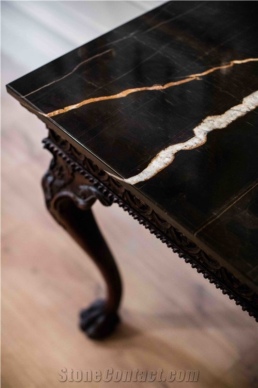 Sahara Black Marble Showroom Table