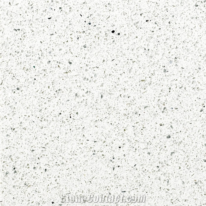 Wg211 White Diamond Quartz Stone Slabs