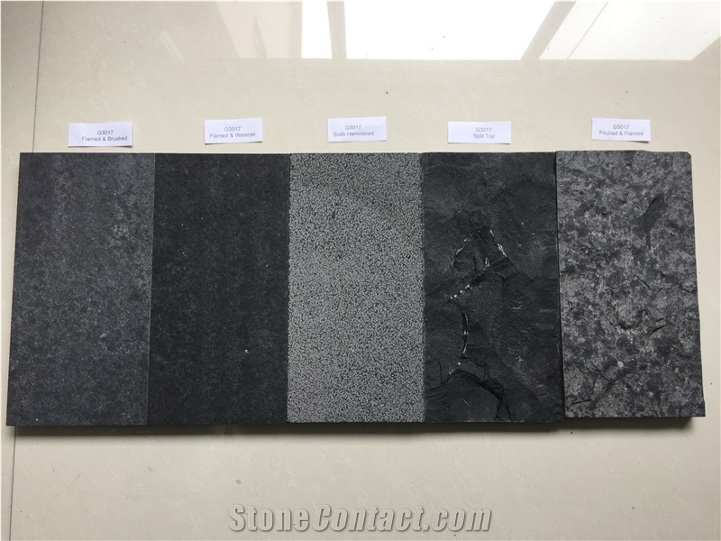 G3017 China Pure Black Basalt Tile